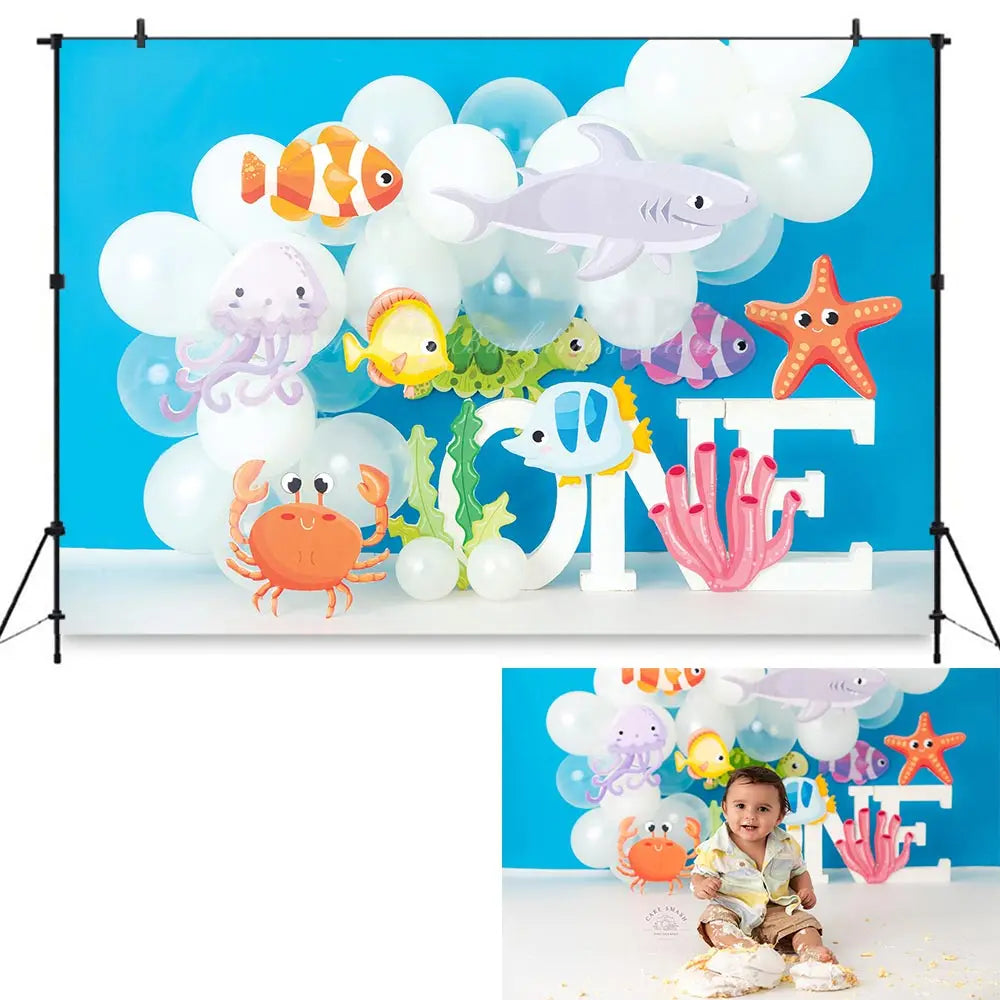 Fabulous Flower Balloons Garland Backdrop Kids Baby Cake Smash Photocall Decors Child Adult Birthday Photography Backgrounds