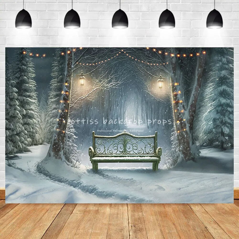 Christmas Castle Photography Backdrops Children Family Photocall Baby Girl Xmas House Door Festival Background