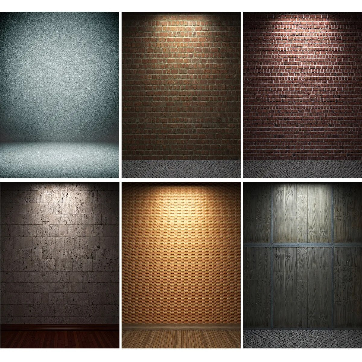 Dark Brick Wall With Floor Photography Backdrops Prop Concrete Walls And Floor Photography Background Adult Photostudio