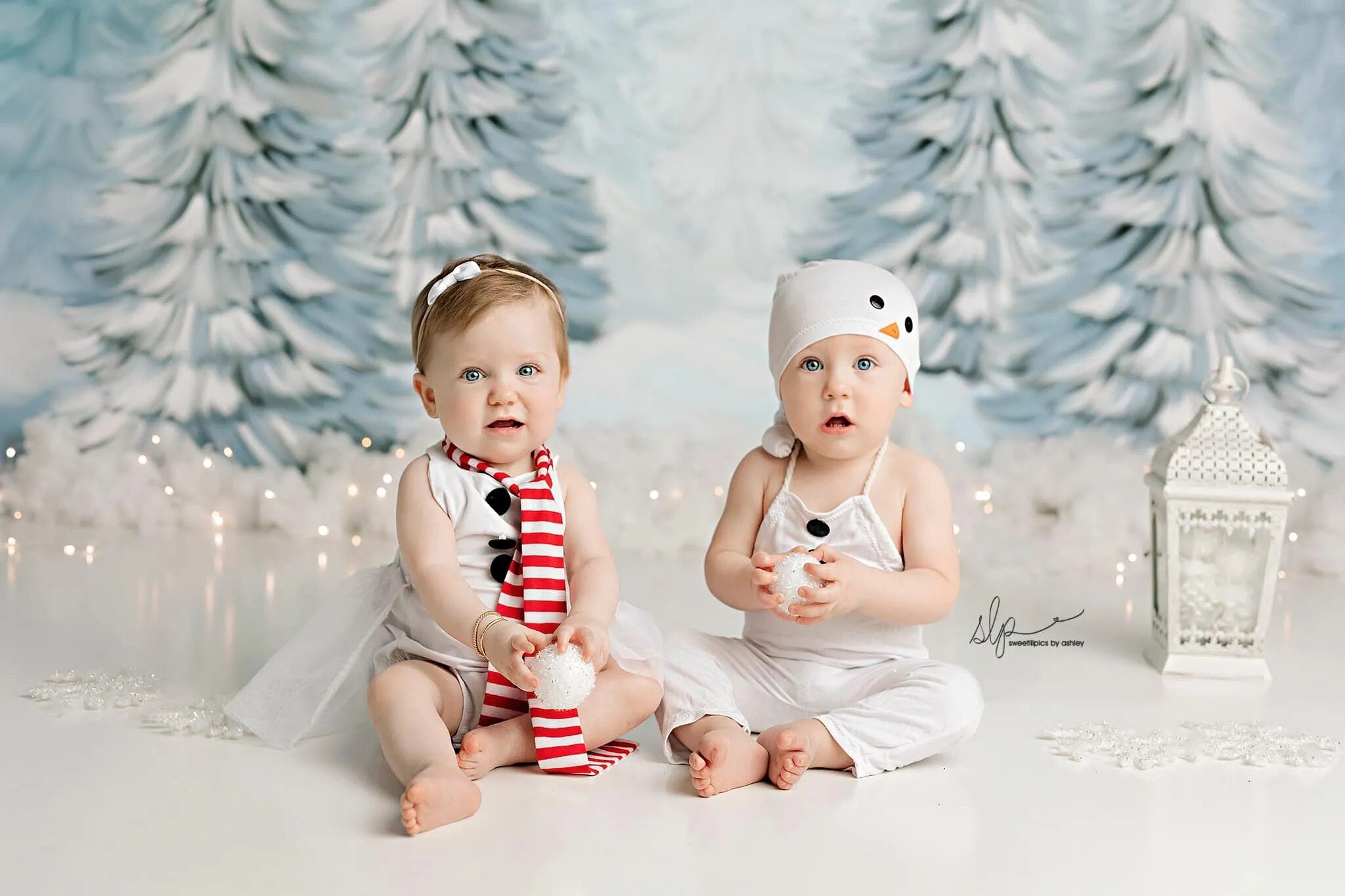 Arrière-plan de forêt enneigée d'hiver, accessoires de photographie de Portrait pour enfants et adultes, pour séance photo de bébé fille, pour studio photo, arrière-plan de neige de noël 