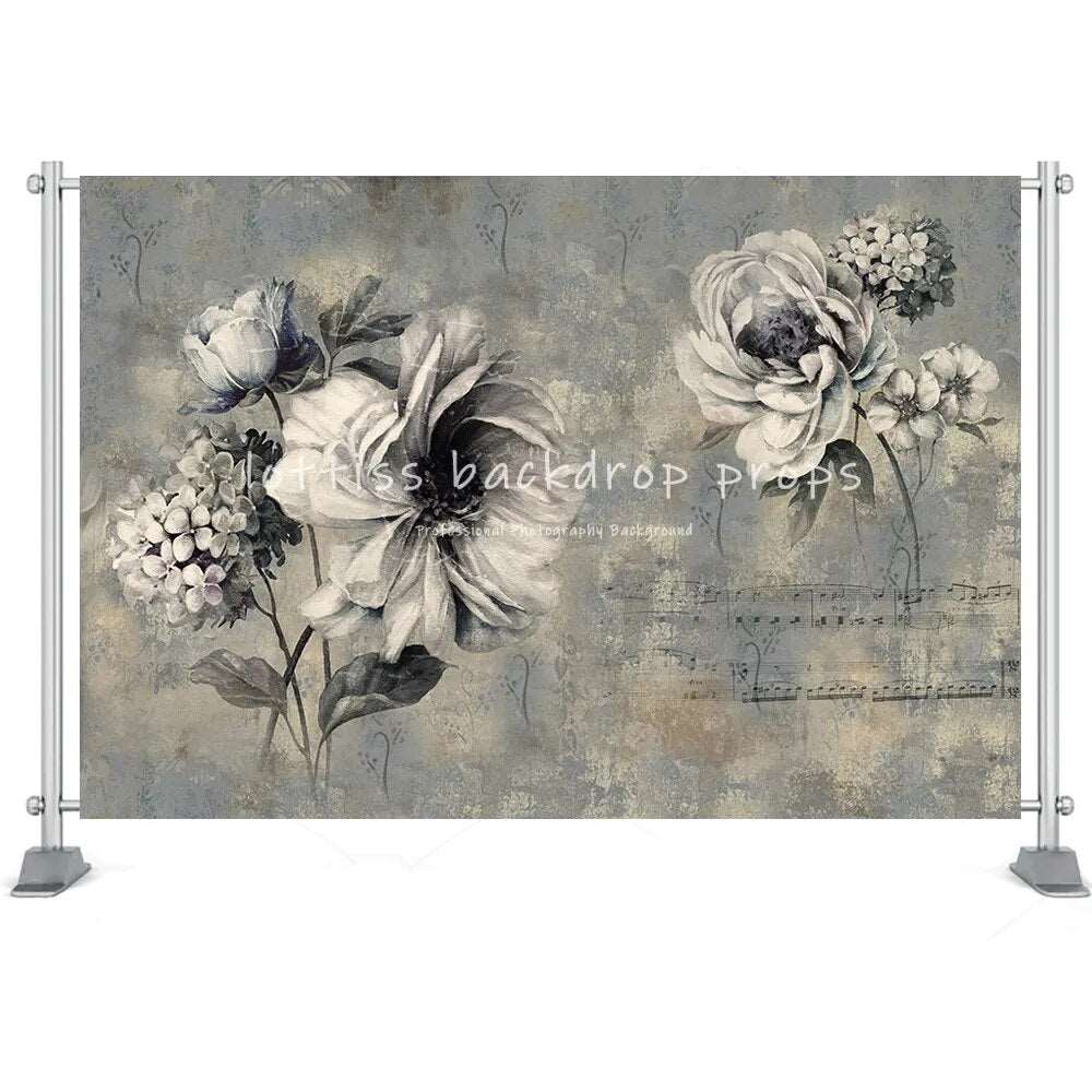 Art Hand Painting Flower Photography Background Oil Style Adult Potrait Newborn Pregant Photocall Backdrop Decor Props