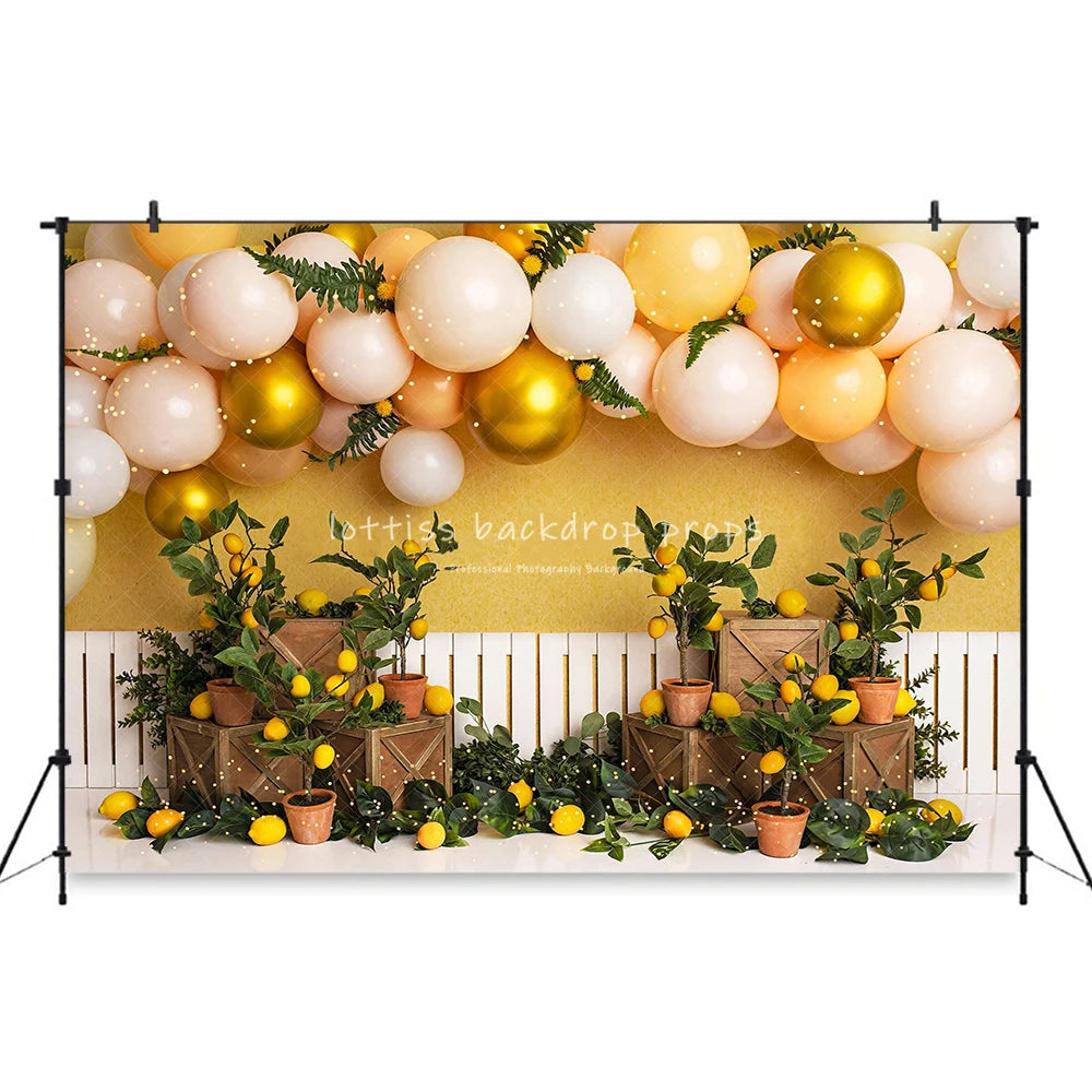 Spring Boho Balloons Backdrops Kids Baby Cake Smash Photography Child Adult Photocall Props Floral Garden Backgrounds