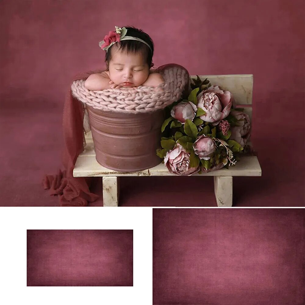 Couleur unie enfants photographie toile de fond gâteau prendre photocall bébé nouveau-né anniversaire Photostudio accessoires pur rétro fond coloré 