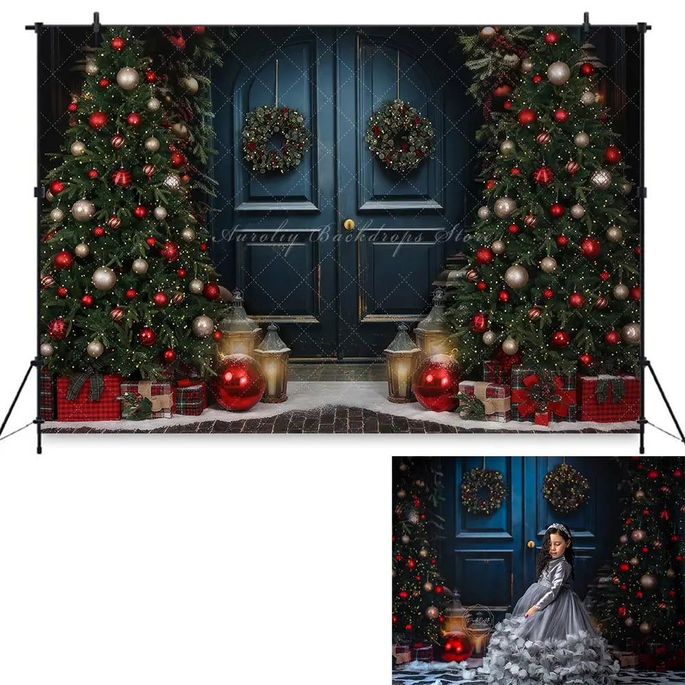 Christmas Winter Snowy Backdrop Child Adult Birthday Photo Shoot Backgrounds Fireplace Indoor Party Decoration Studio Props