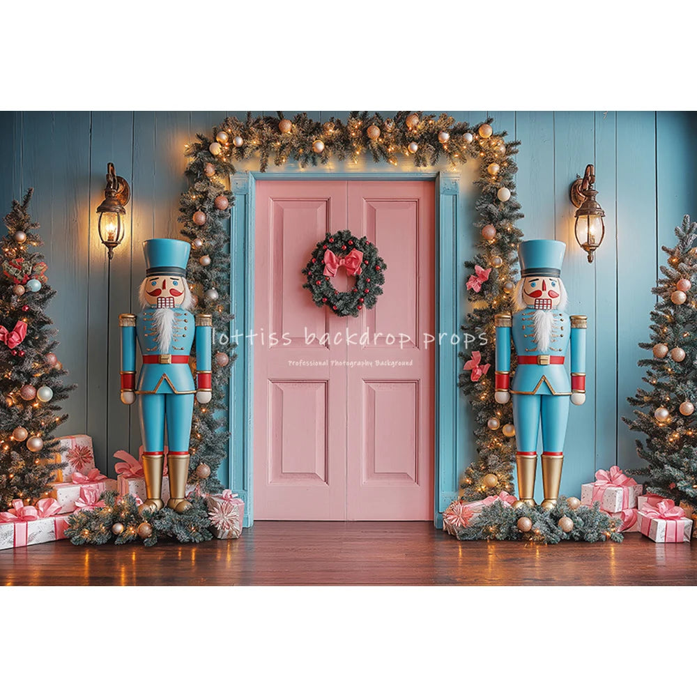 Christmas Nutcracker Store Backdrops Kids Adult Photography Child Baby Photocall Winter Xmas Trees Street House Backgrounds