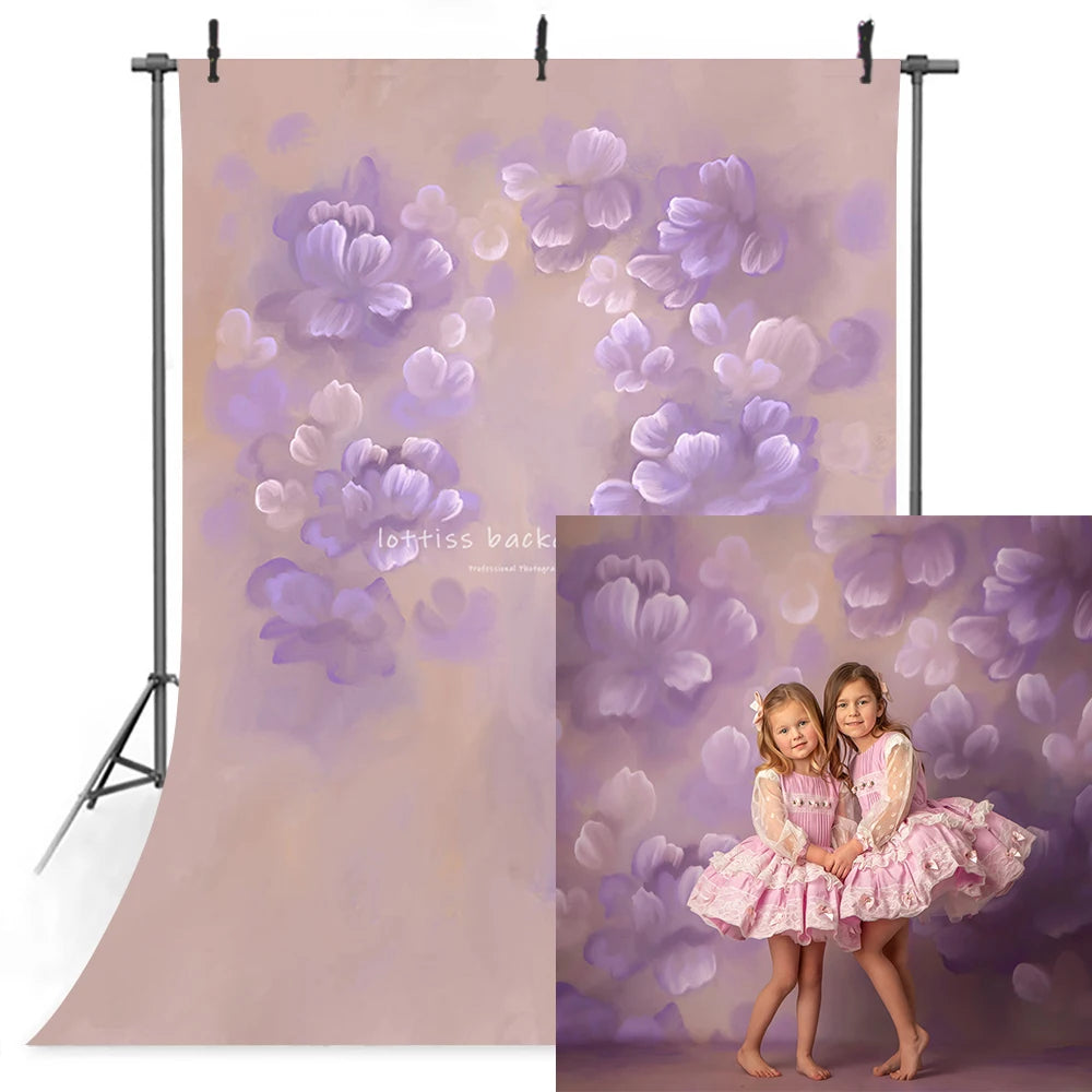 Abstract Flower Texture Backdrops Kids Adult Photography Props Child Baby Photocall Professional Floral Solid Color Backgrounds