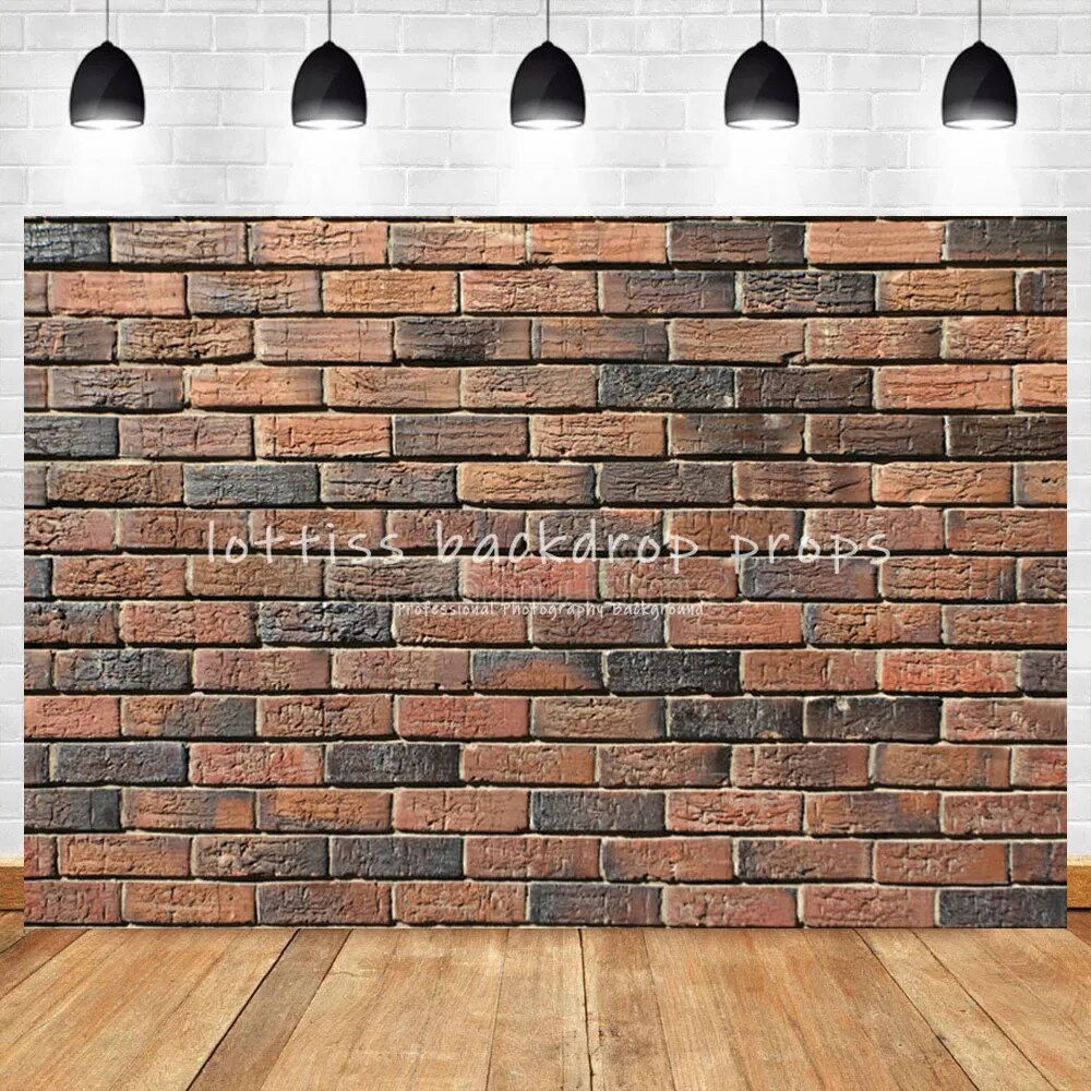 Brick Wall Vinyl Backdrops Old Red Brick-wall Wallpaper Adult Pregant Portrait Child Birthday Photo Decor Photography Background