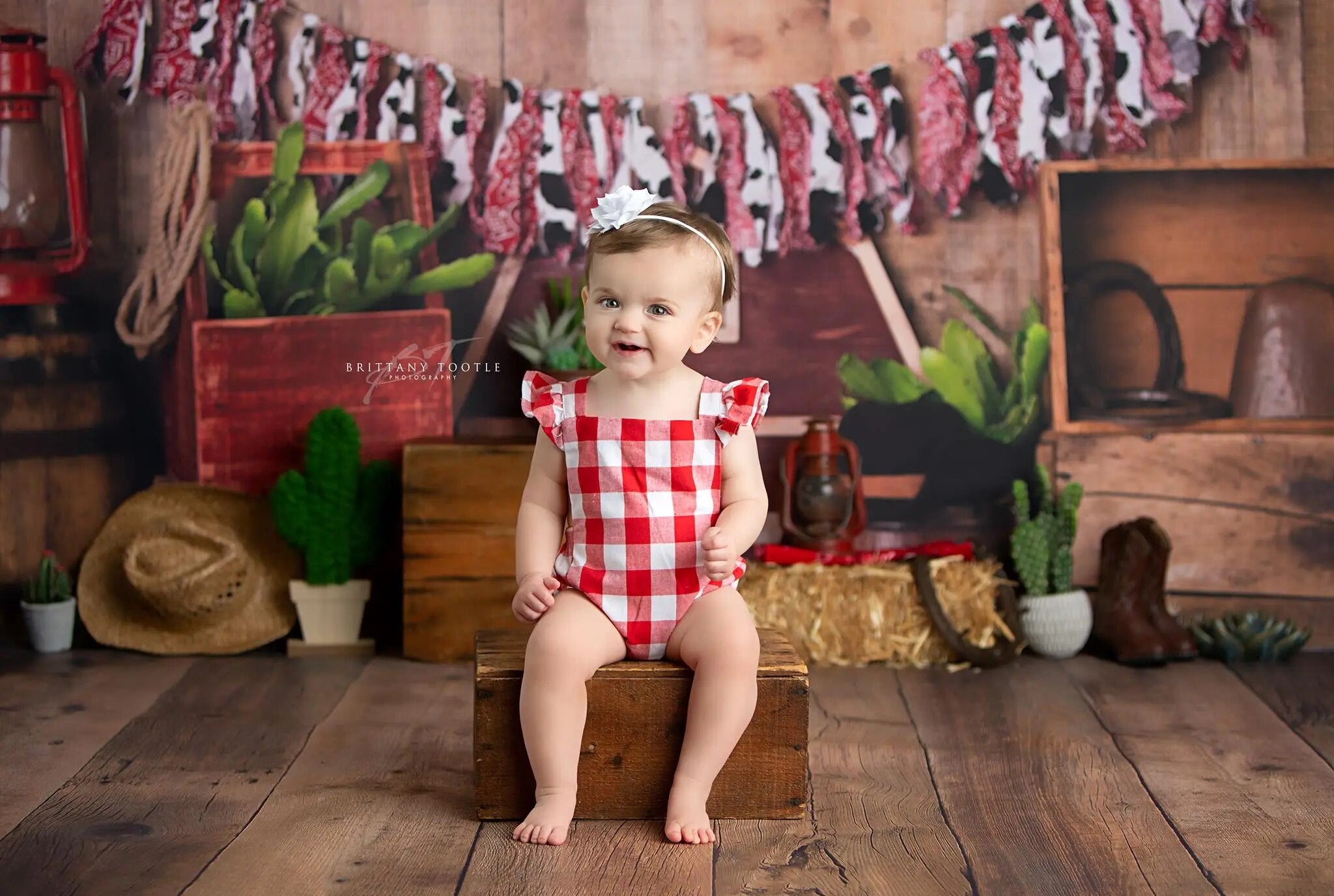 Cowboy Up Backdrops Boy Girl Cake Smash Photography Kids Baby Birthday Photocall Decors Mexico Desert Background