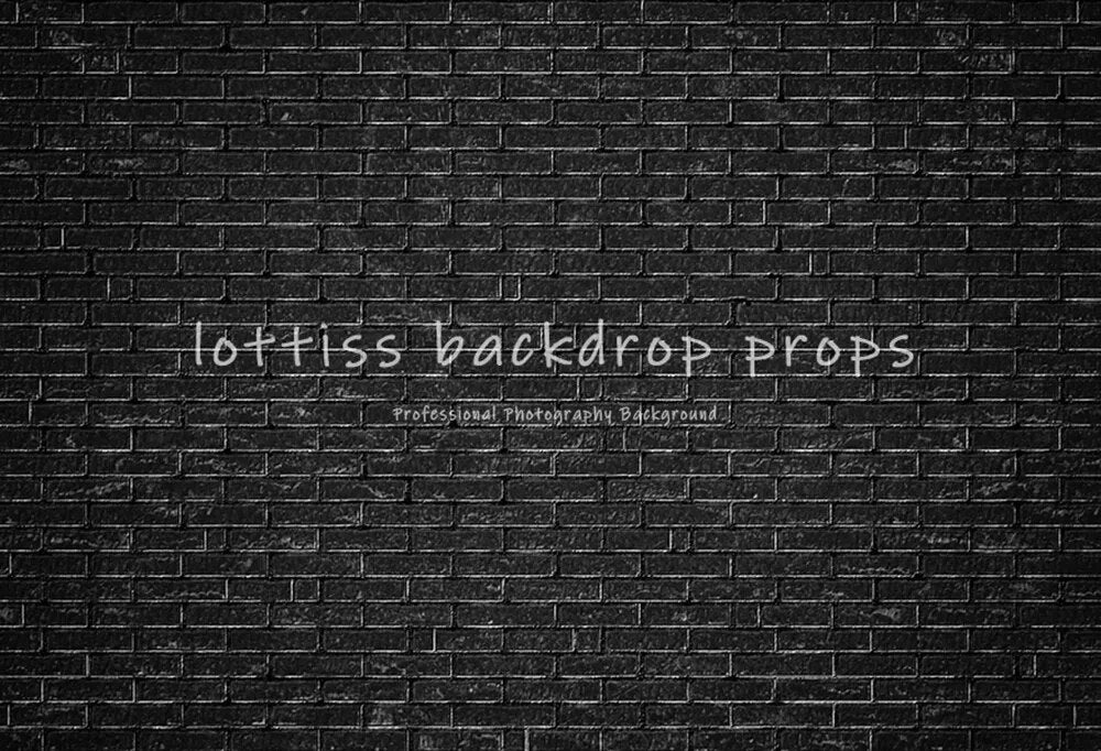 Black Brick Wall Backdrops Series-Two For Photography Kids Portrait Adult Birthday Decor Old Broken Brick-wall Background