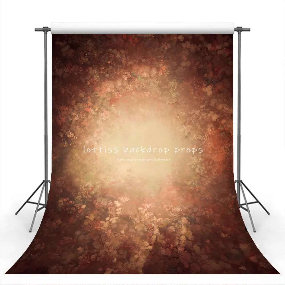 Art Abstract Floral Polyester Backdrop For Adult Portrait Photography Painting Flower Pregant Kids Newborn Photoshoot Background