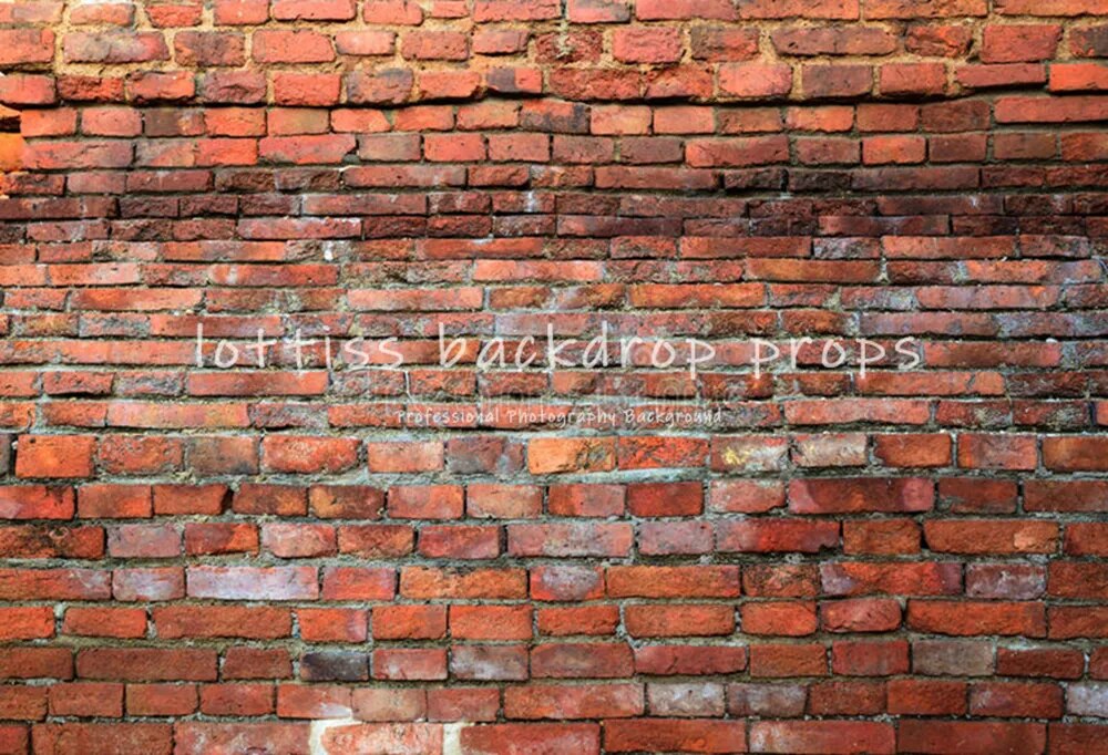 Brick Wall Vinyl Backdrops Old Red Brick-wall Wallpaper Adult Pregant Portrait Child Birthday Photo Decor Photography Background