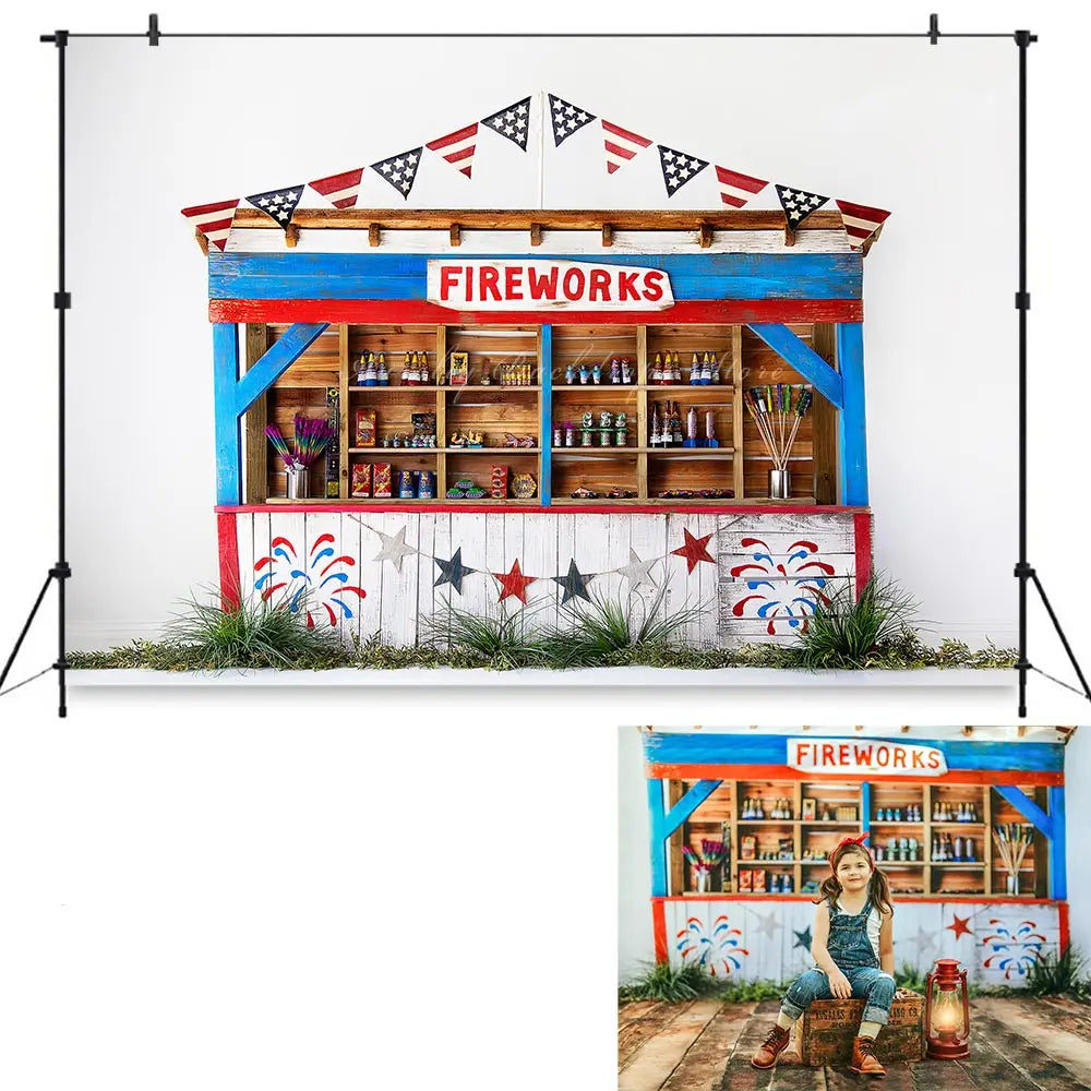 Funfair Circus Photography Backdrop Kids Baby Cake Smash Photocall Decors Fireworks Child Girls Adult Photo Backgrounds