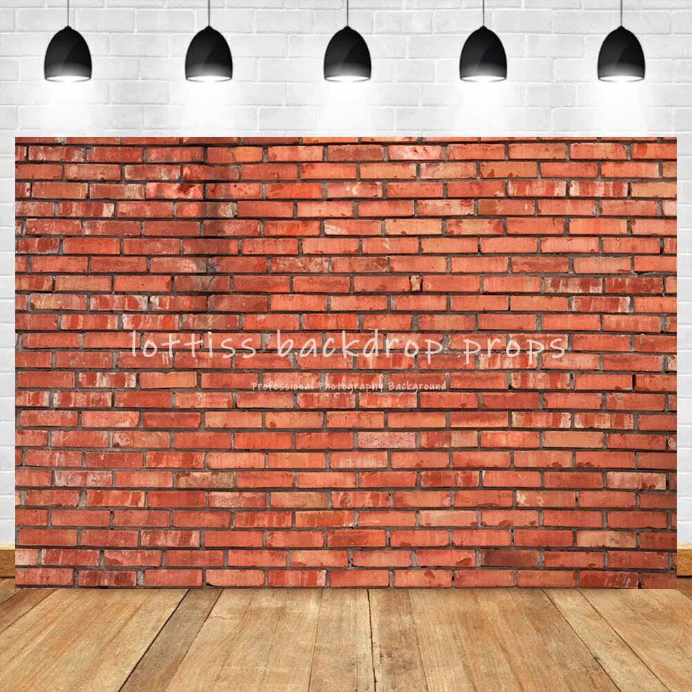 Red Brick Wall Vinyl Backdrop Old Dark Vintage Wallpaper Adult Portrait Newborn Baby Kid Party Decor Photography Background