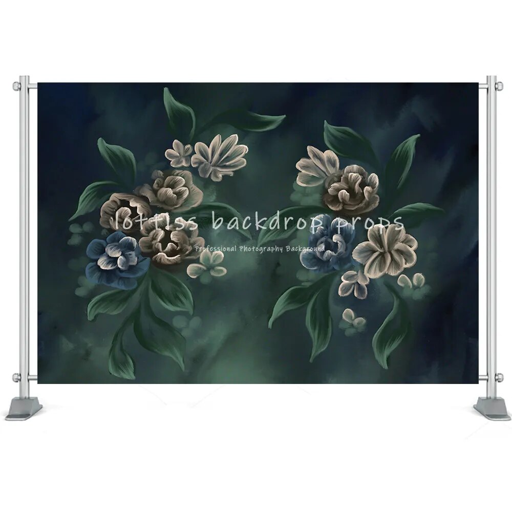 Fine Art Floral Photography Backdrops Adult Children Pregant Portrait Photo Props Hand Painting Flower Background Photostudio