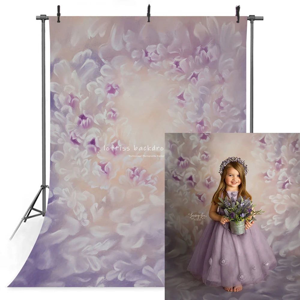 Abstact Floral Texture Backdrops Kids Adult Photography Props Child Baby Photostudio Decors Flower Photocall Backgrounds