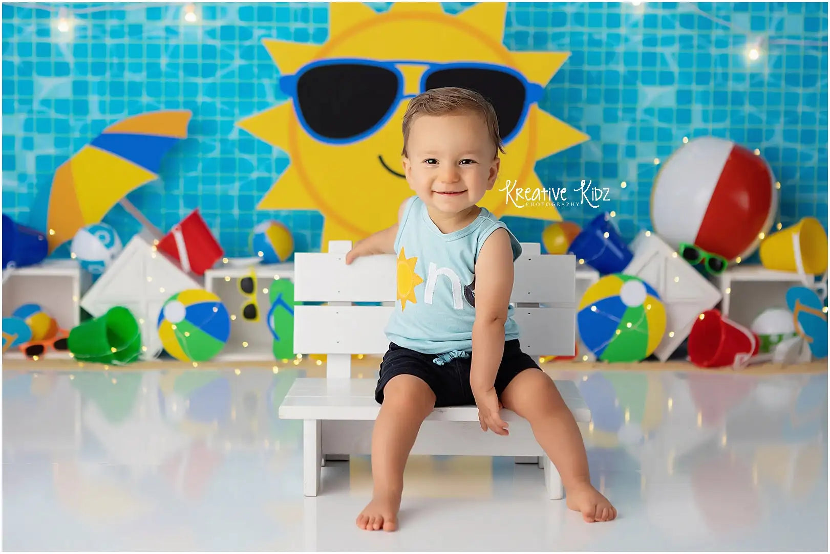 Summer Swimming Pool Photography Backdrop Kids Baby Cake Smash Photocall Decors Child Adult Birthday Studio Backgrounds