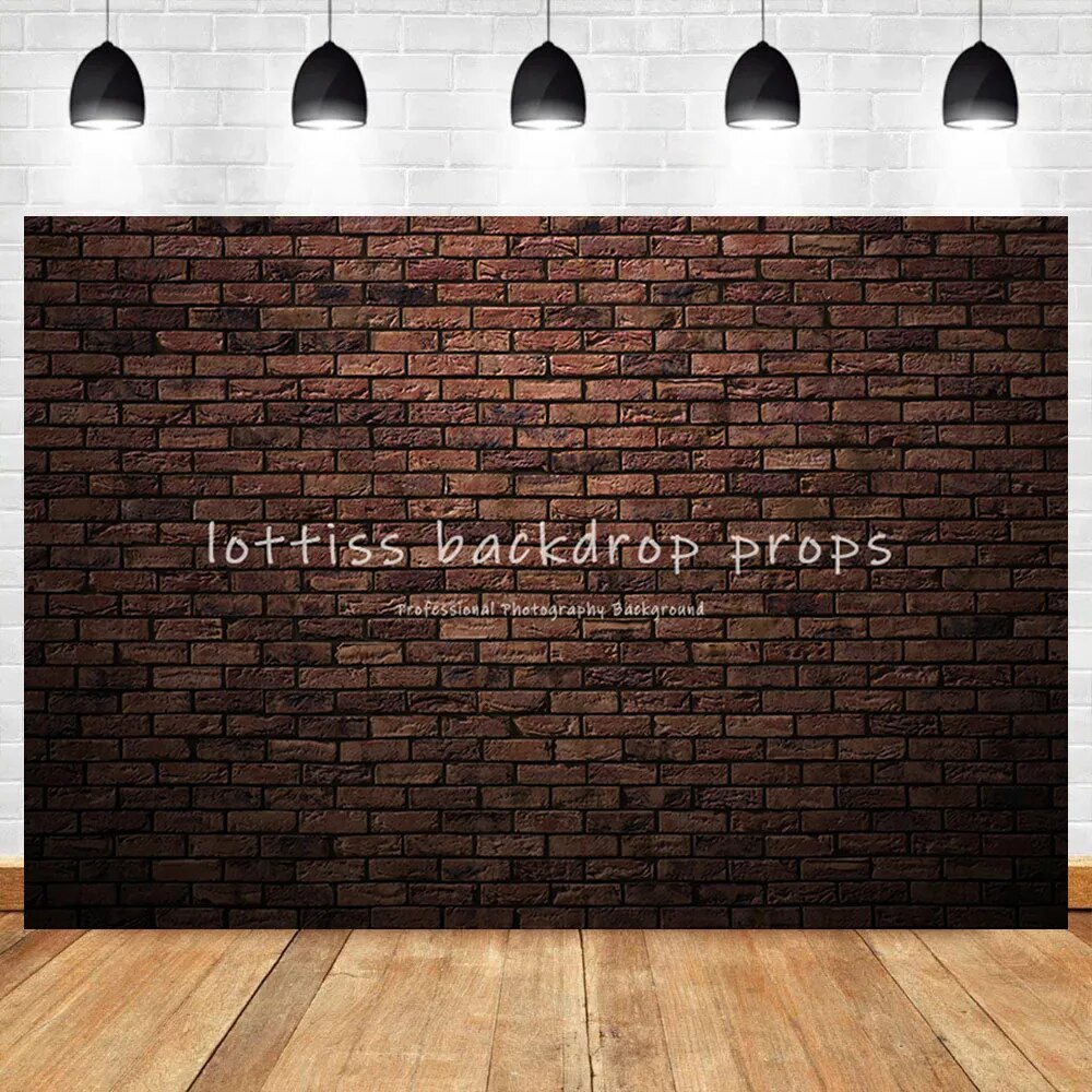 Red Brick Wall Vinyl Backdrop Old Dark Vintage Wallpaper Adult Portrait Newborn Baby Kid Party Decor Photography Background