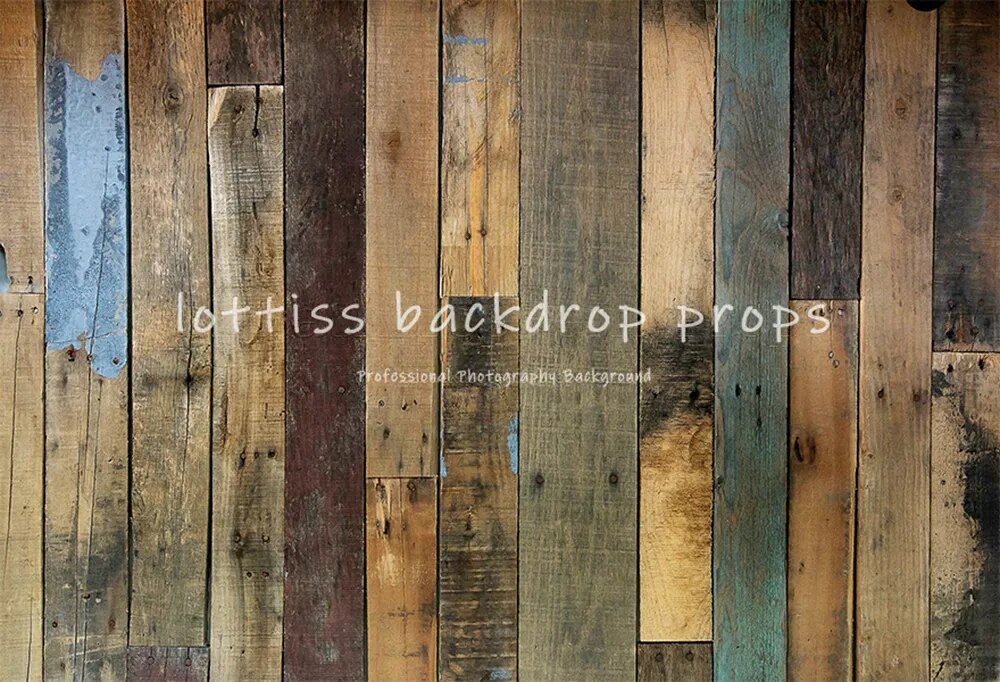 Brown Wood Floor Photography Background Dark Planks Props Adult Kids Portrait Party Photocall Broken Wooden Wall Backdrops