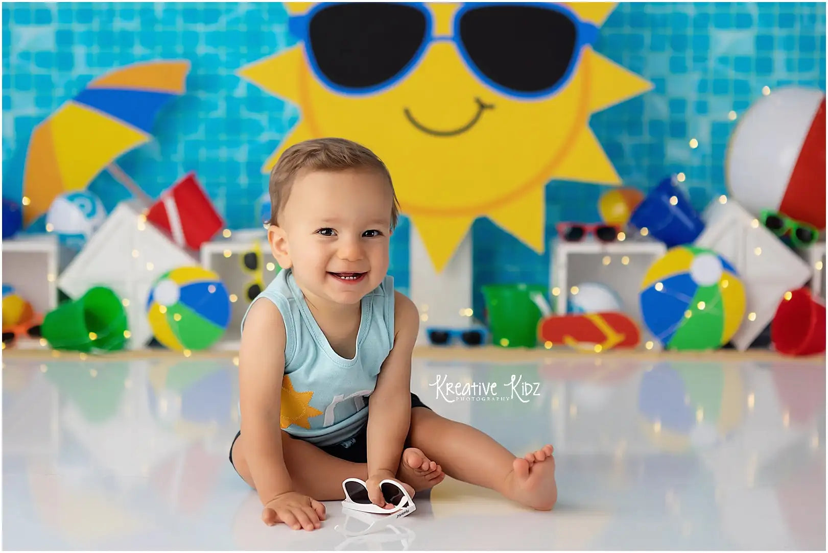 Summer Swimming Pool Photography Backdrop Kids Baby Cake Smash Photocall Decors Child Adult Birthday Studio Backgrounds