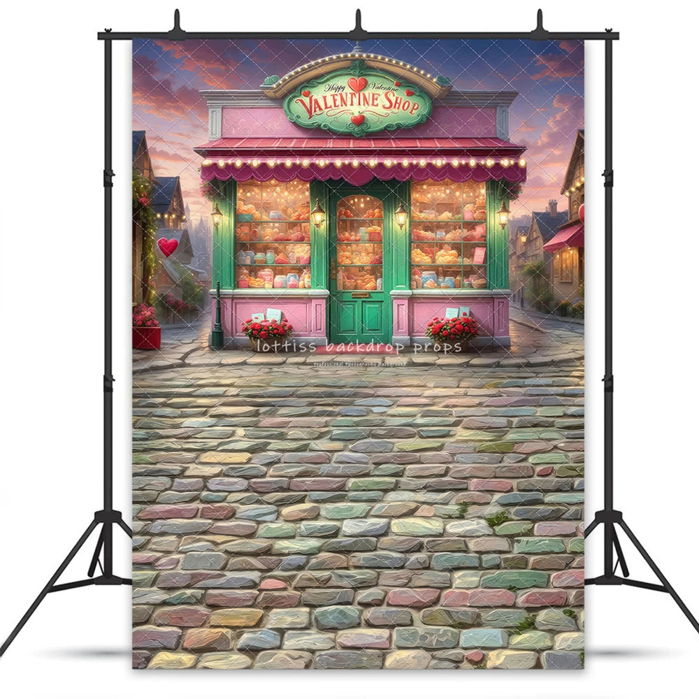 Classic Valentine's Day Backdrops Kids Lover Photography Child Adult Photocall Decors Rose Canvas Kitchen Theme Backgrounds