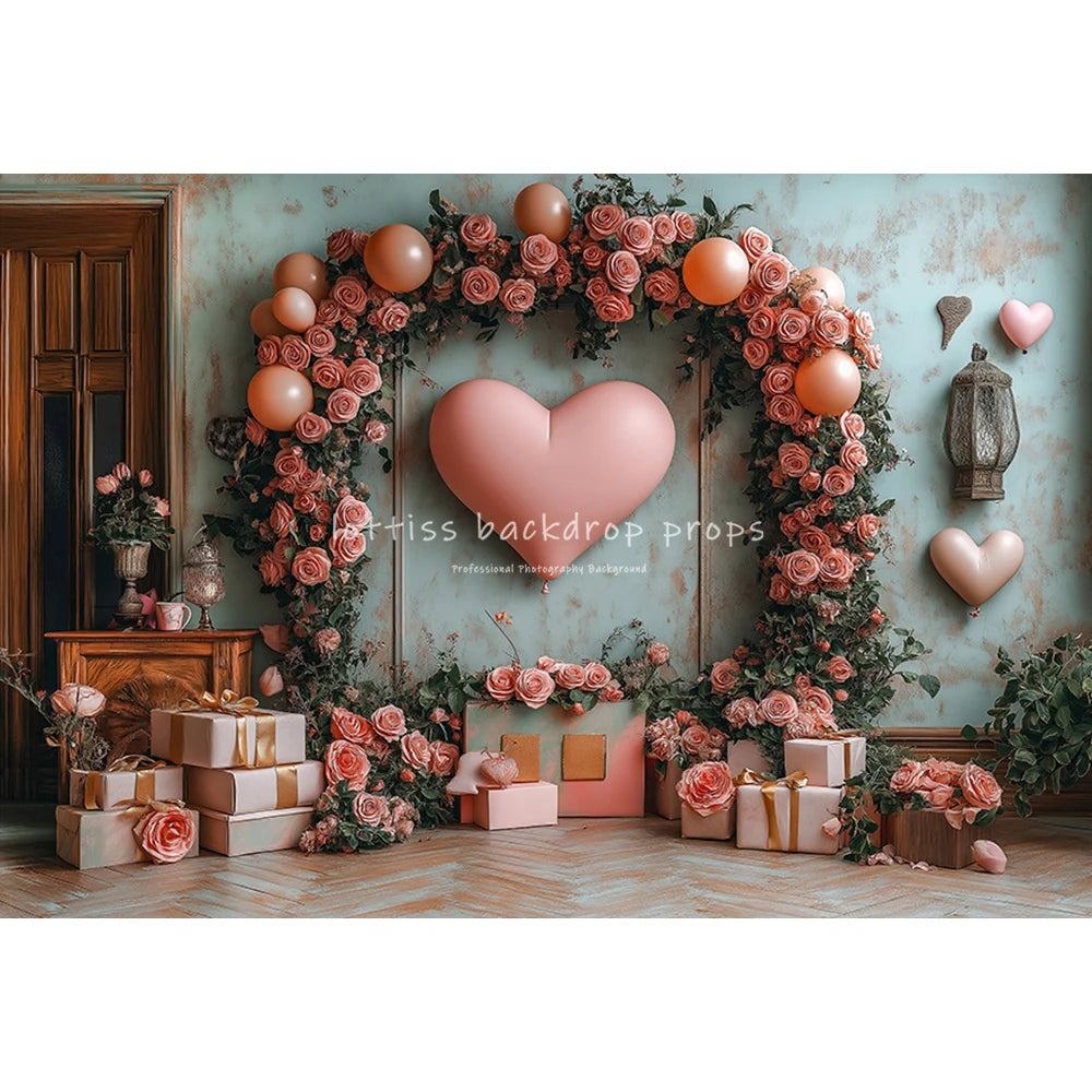 Valentine's Day Love Decoration Backdrops Adult Kids Birthday Cake Smash Props Lover Photocall Backgrounds