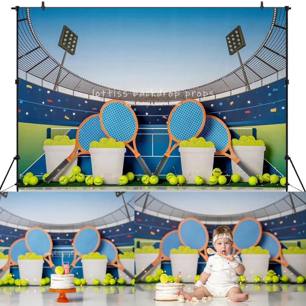 Basketball Backdrops Kids Baby Cake Smash Backdrops Child Baby Birthday Photogaphy Props Sports Background