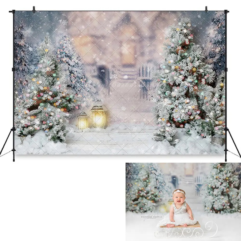 Twinkle Winter Wonderland Backdrop Kids Baby Photocall Decors Child Adult Birthday Party Props Studio Photography Backgrounds