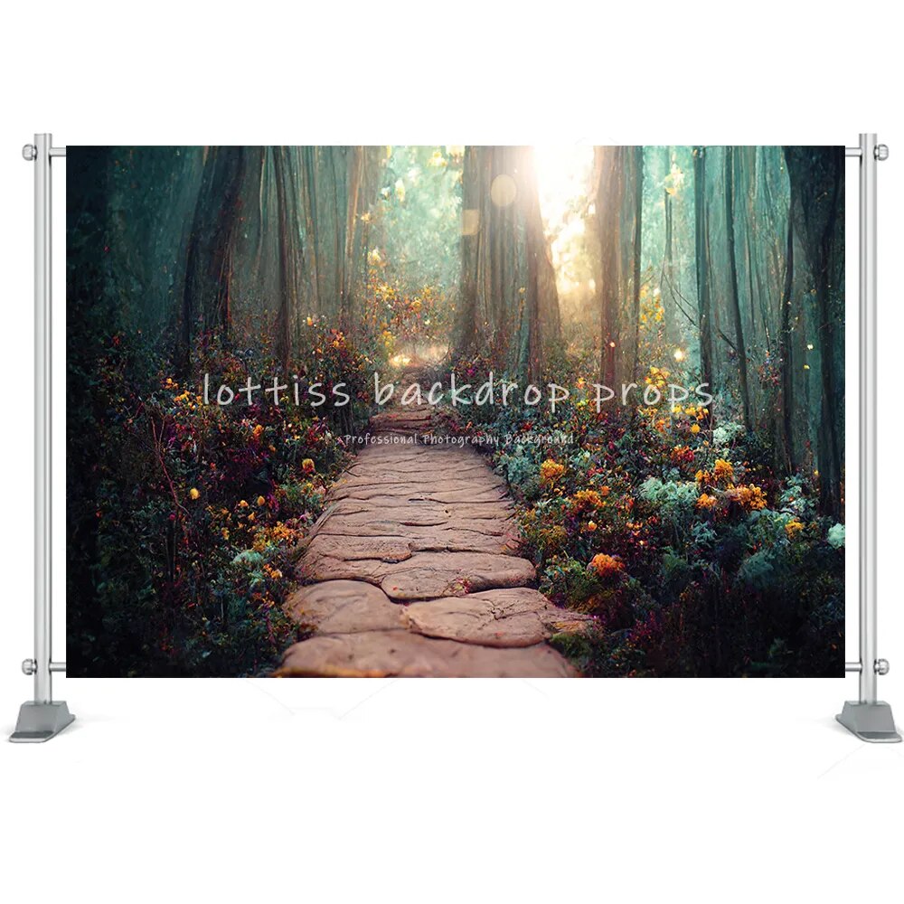 Fantasy Forest Wonderland Photography Backdrop Kids Adult Photography Background Magic Jungle Child Baby Birthday Photo Props