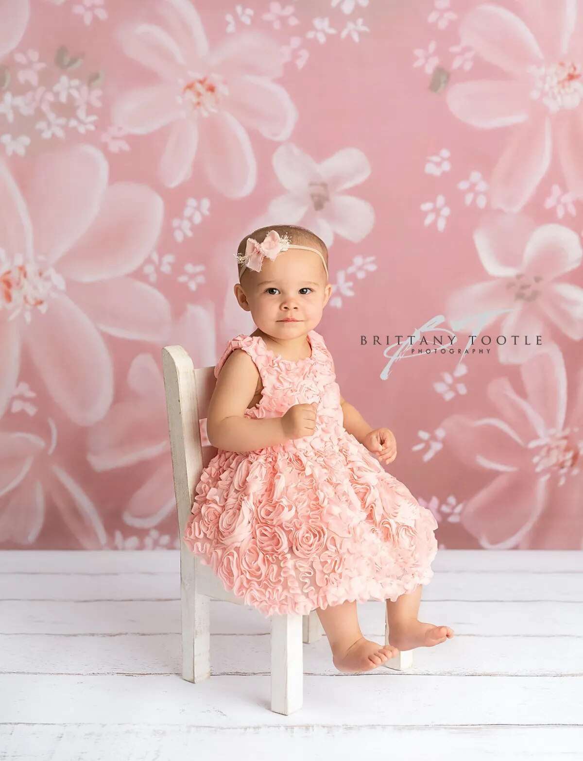 Abstract Pink Floral Photography Backdrop Adult Portrait Hand Painted Flowers Children Birthday Art Photocall Background