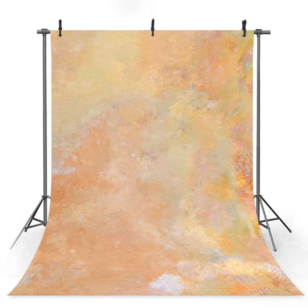 Abstract Daub Canvas Backdrops Kids Child Photography Baby Photocall Props Gold Blue Art Texture Background Photostudio Props