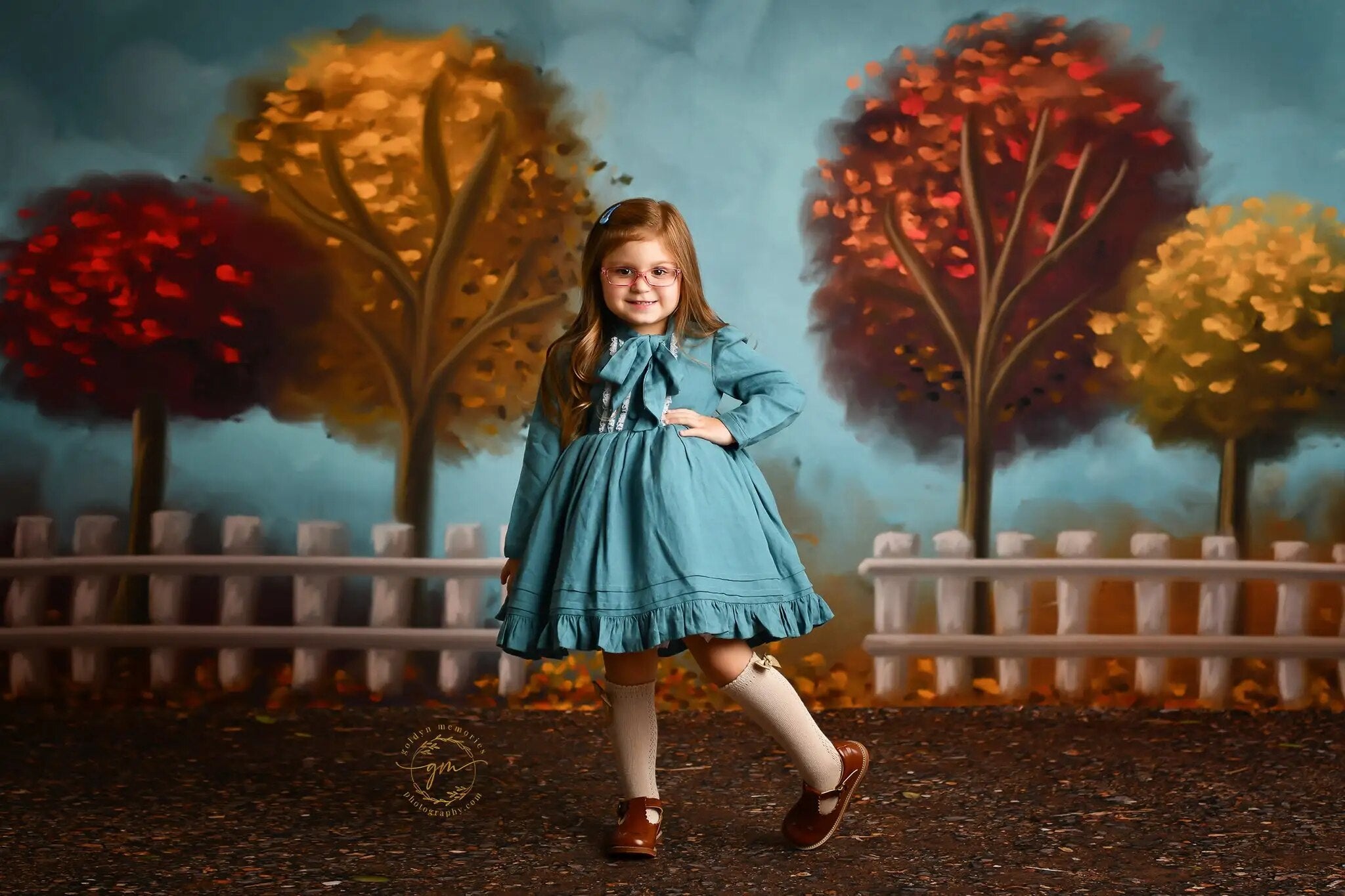 Arrière-plan joyeux automne Yall, arrière-plan pour séance photo d'enfants, gâteau d'anniversaire pour enfants, accessoires de photographie, arrière-plan d'arbres forestiers 