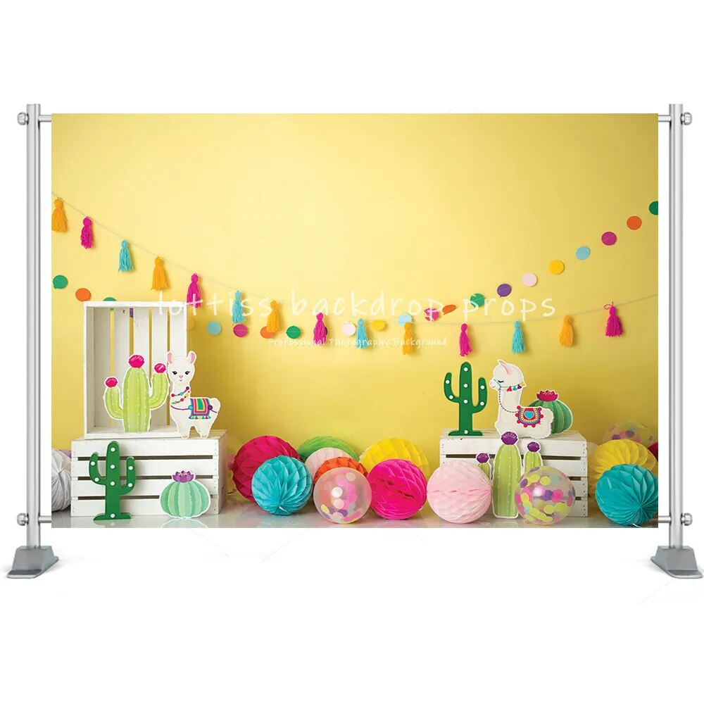 Mexico Fiesta Photography Background Barn Haystack Flower Desert Cactus Guitar Flags Kids Boy Birthday Party Decor Backdrop