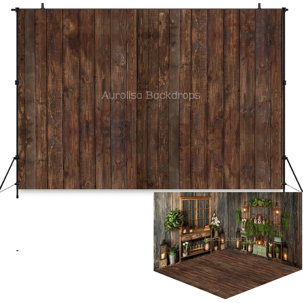 Gardener Green Thumb Room Backdrops Spring Wooden House Backdrops Kids Baby Photography Adult Photocall Wood Window Background