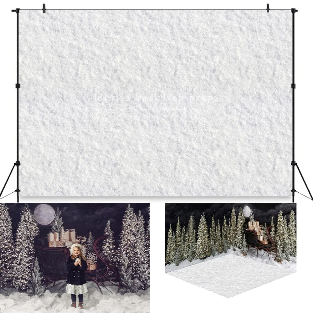 Antique Sleigh Backdrops Kids Portrait Photography Christmas Family Photocall Child Adult Xmas Snowy Forest Backgrounds