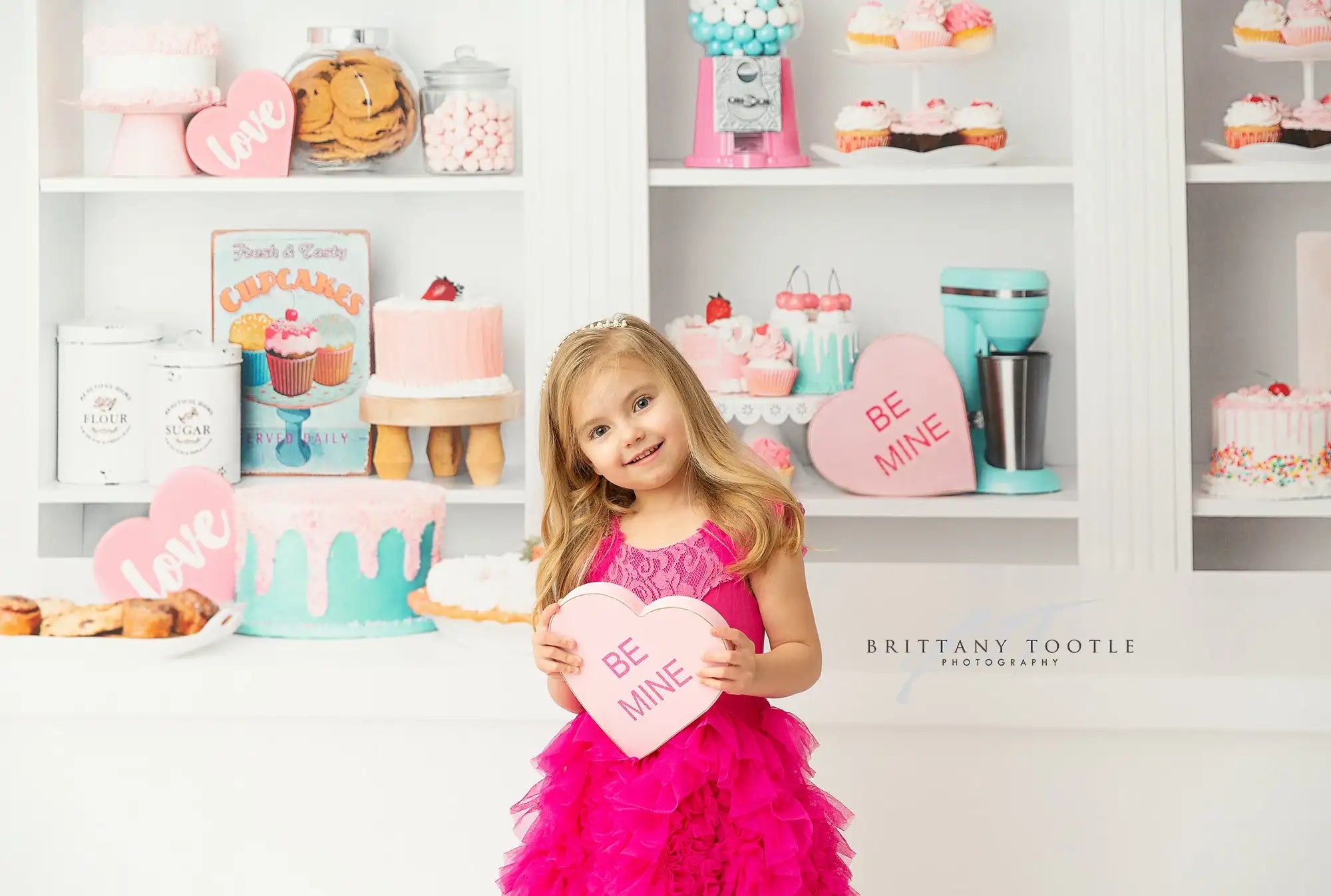 Valentine Cups Backdrops Kids Girl Photography Child Adult Photocall Baby Child Photocall Valentine's Day Kitchen Backgrounds