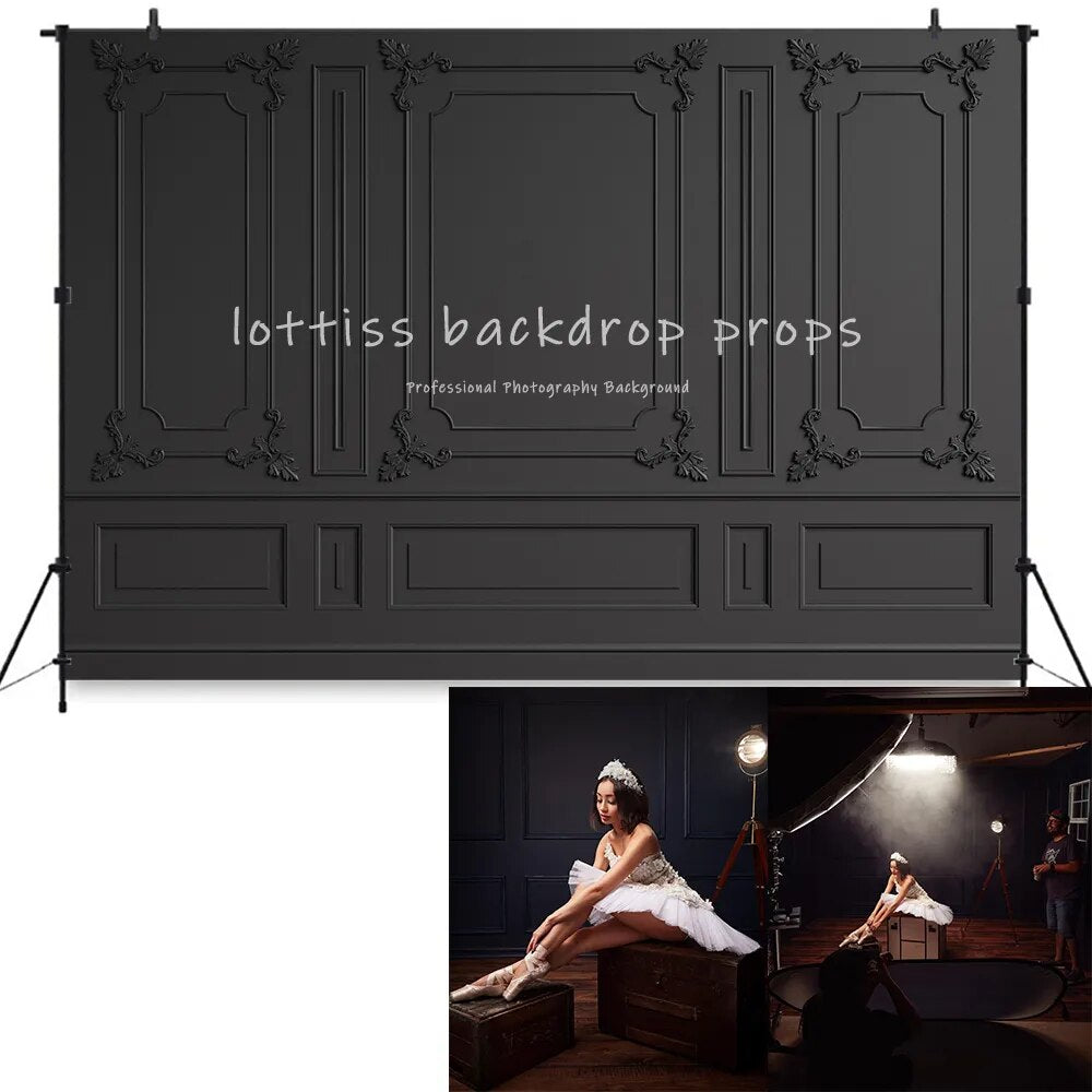 Retro Wall Photography Background Interior Classic Wall Child Adult Portraits Girl Wedding Photocall Queens Room Wall Backdrops