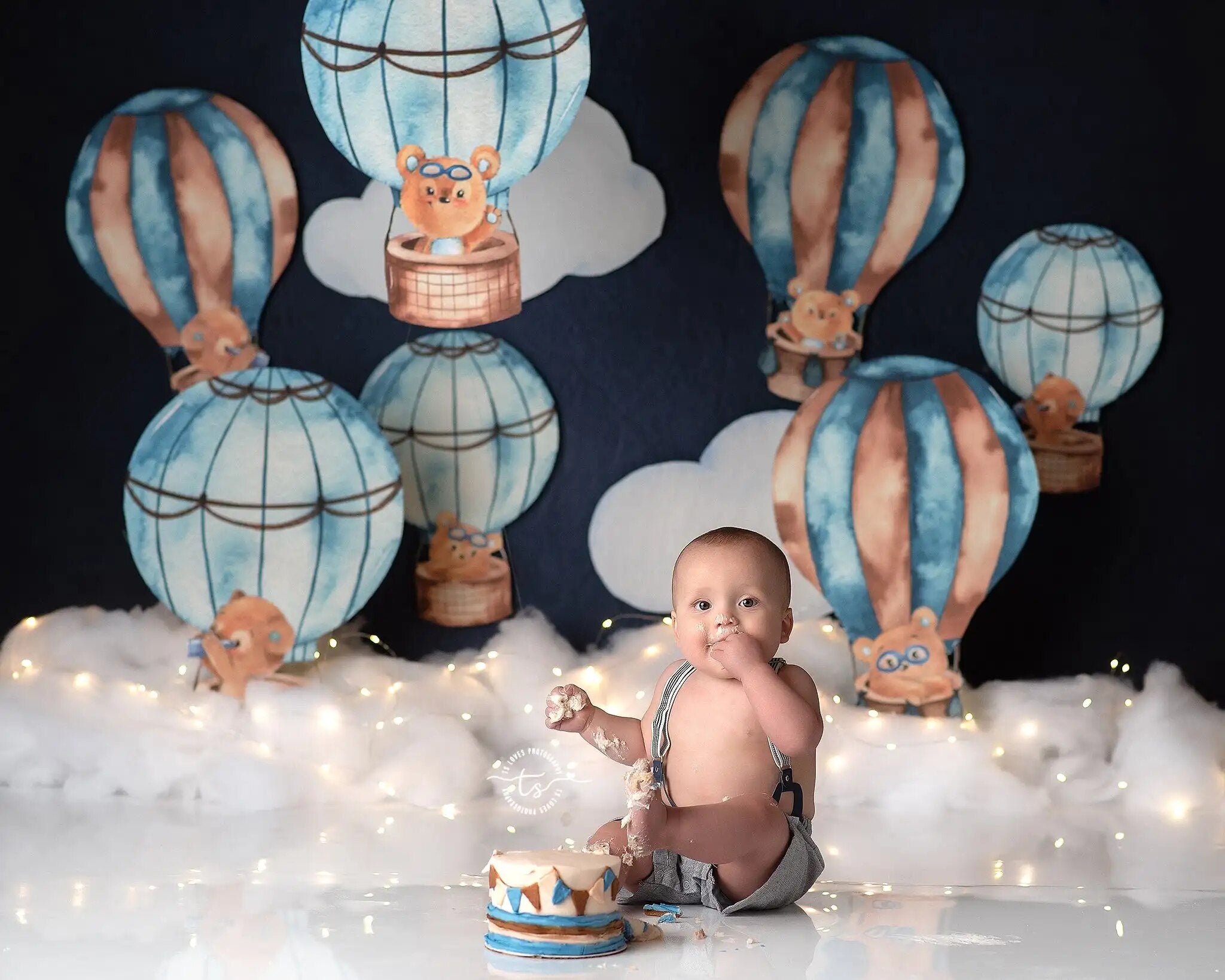 Travel Balloon Backdrops Kids Gril Photography Props Child Adult Photocall Decors Cake Smash Birthday Background