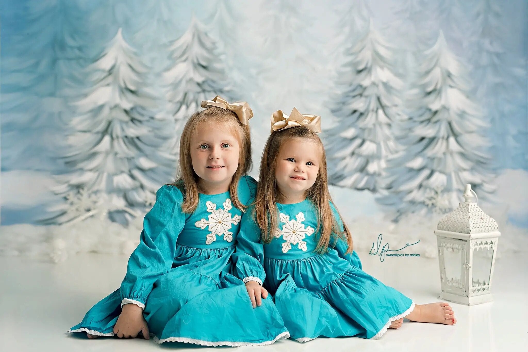 Arrière-plan de forêt enneigée d'hiver, accessoires de photographie de Portrait pour enfants et adultes, pour séance photo de bébé fille, pour studio photo, arrière-plan de neige de noël 