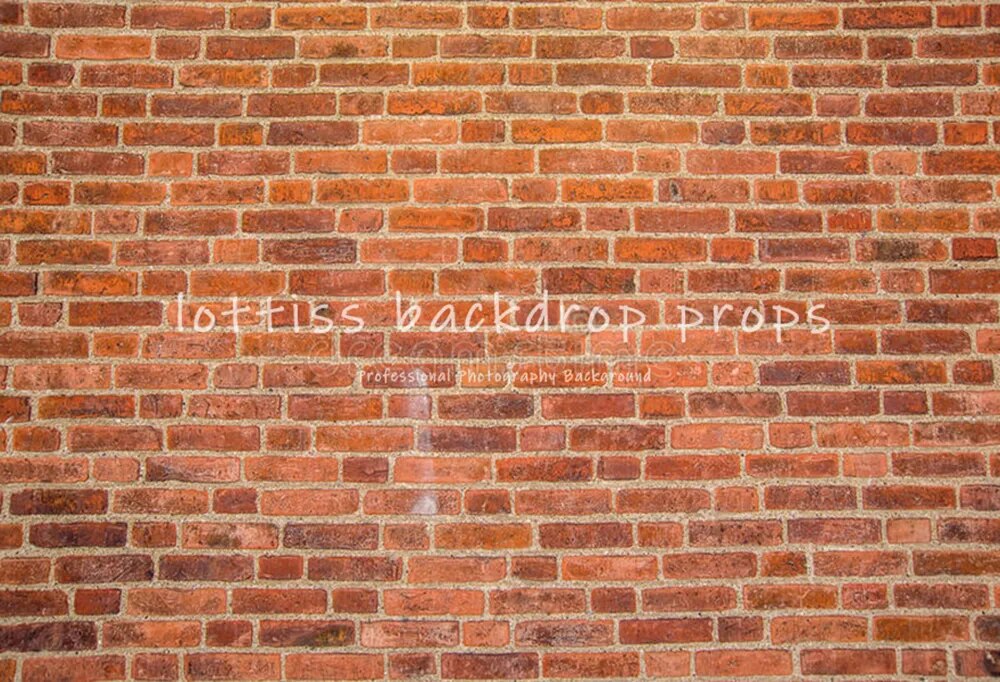 Brick Wall Vinyl Backdrops Old Red Brick-wall Wallpaper Adult Pregant Portrait Child Birthday Photo Decor Photography Background