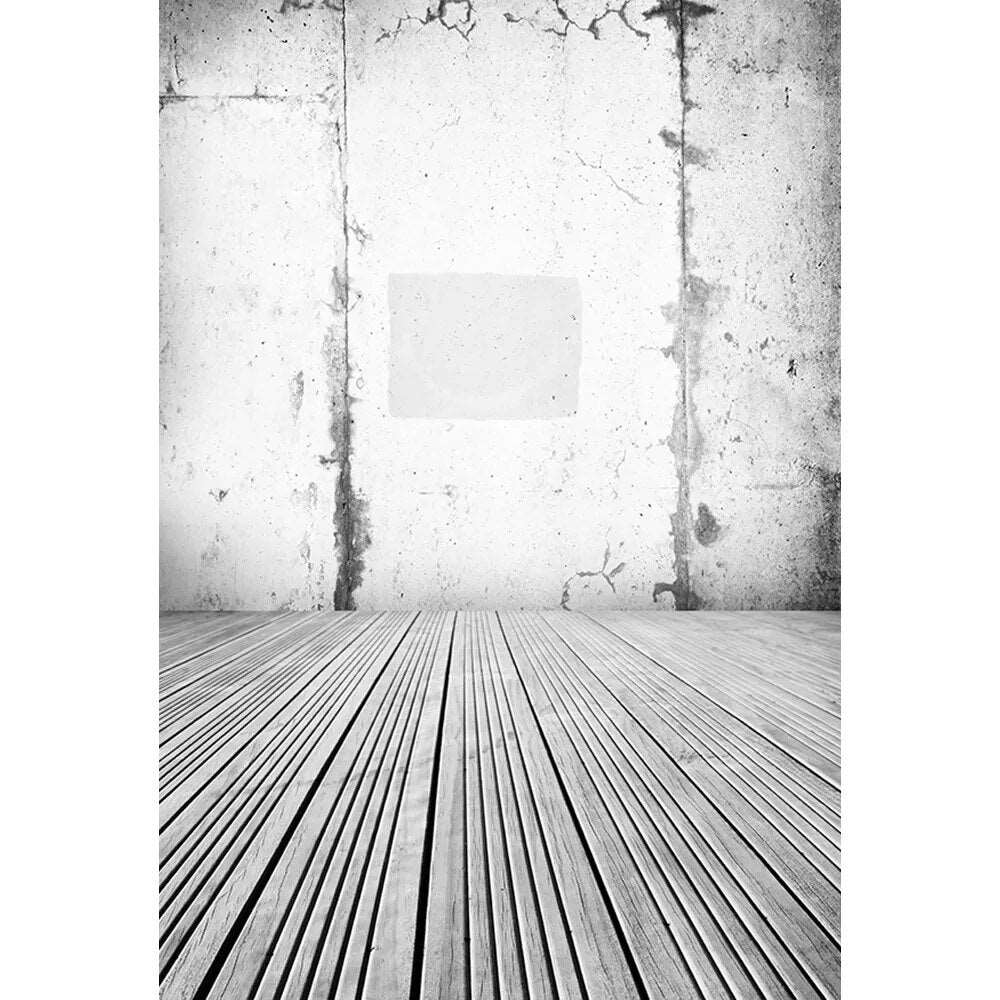 Art Fabric Photography Backdrops Props Wooden Floor Concrete Brick Wall Baby Portrait Photo Studio Background 21802ZTN-02