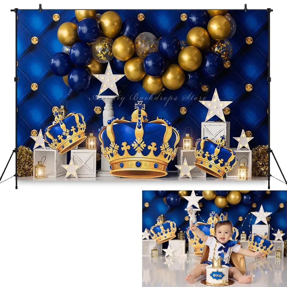 Royal Castle Photo Backdrop Kids Baby Cake Smash Photography Props Child Boys Adult Birthday Studio Backgrounds