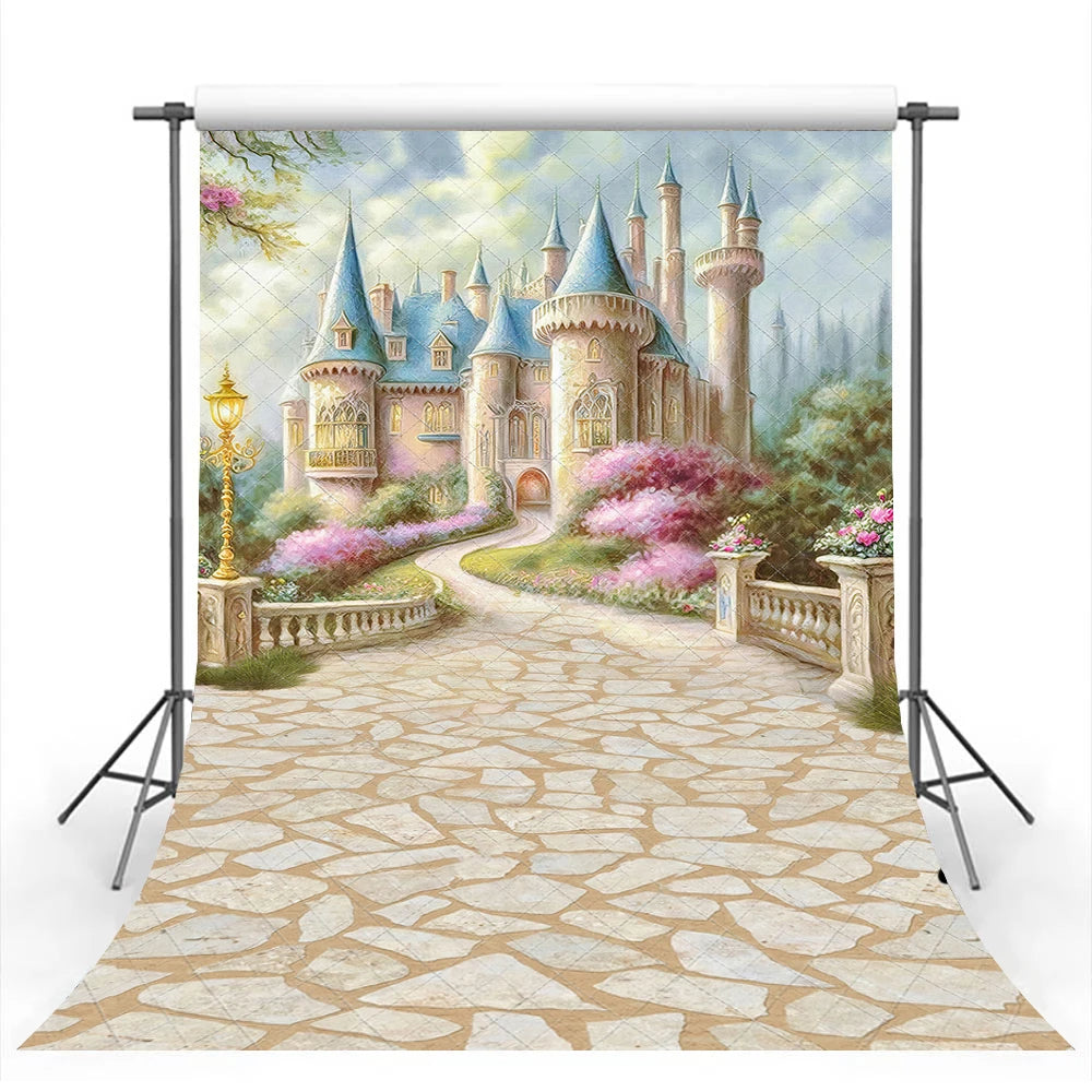 Fantasy Castle Photography Backdrop Kids Baby Cake Smash Photocall Decors Child Adult Birthday Studio Backgrounds