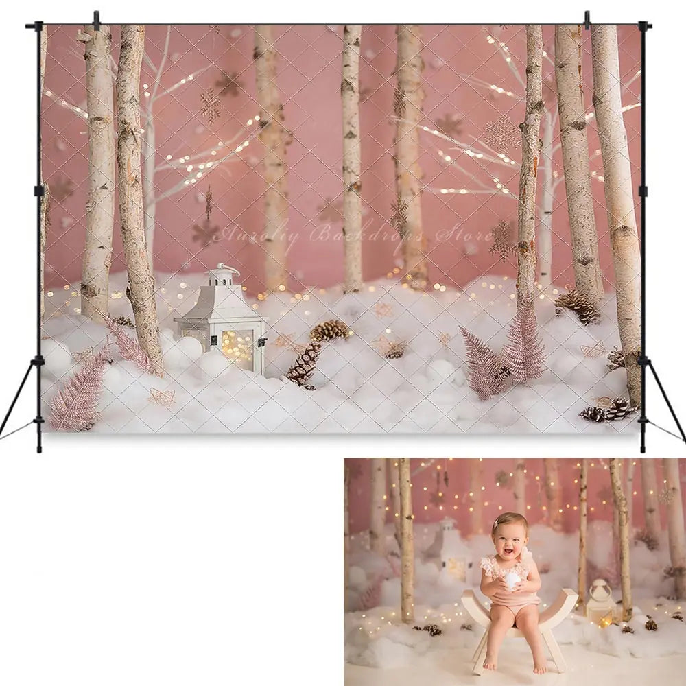 Comfort  Joy Christmas Backdrop Kids Baby Cake Smash Photography Props Headboard Candles Child Adult Studio Backgrounds