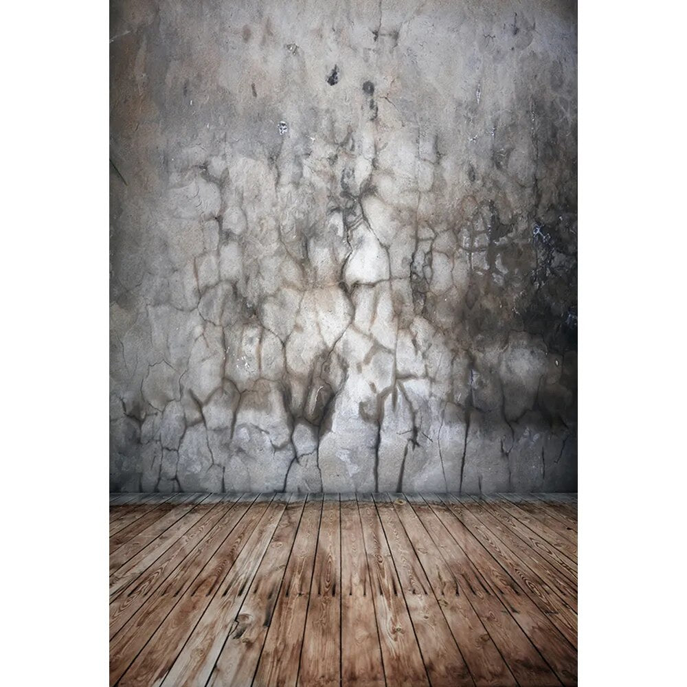 Brick Wall Photography Background Cement Wall Wooden Floor Baby Portrait Food Baby Photo Studio Interior Wall Backdrop