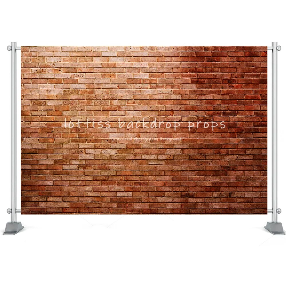 Red Brick Wall Polyester Backdrop Old Dark Vintage Wallpaper Adult Portrait Newborn Baby Kid Party Decor Photography Background