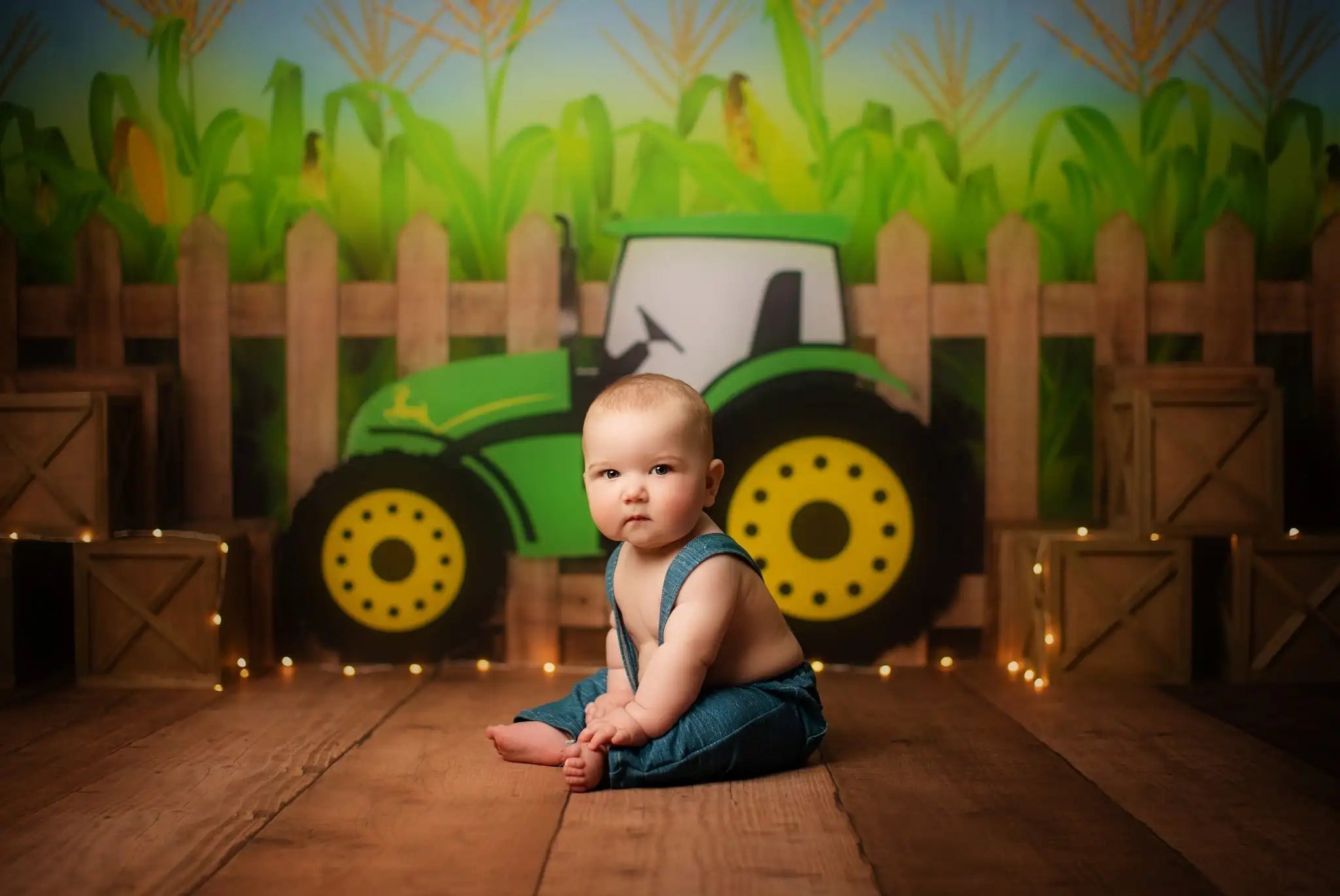 Farm Fresh Photo Backdrop Harvesters Boys Adult Birthday Studio Backgrounds Kids Baby Cake Smash Photography Props