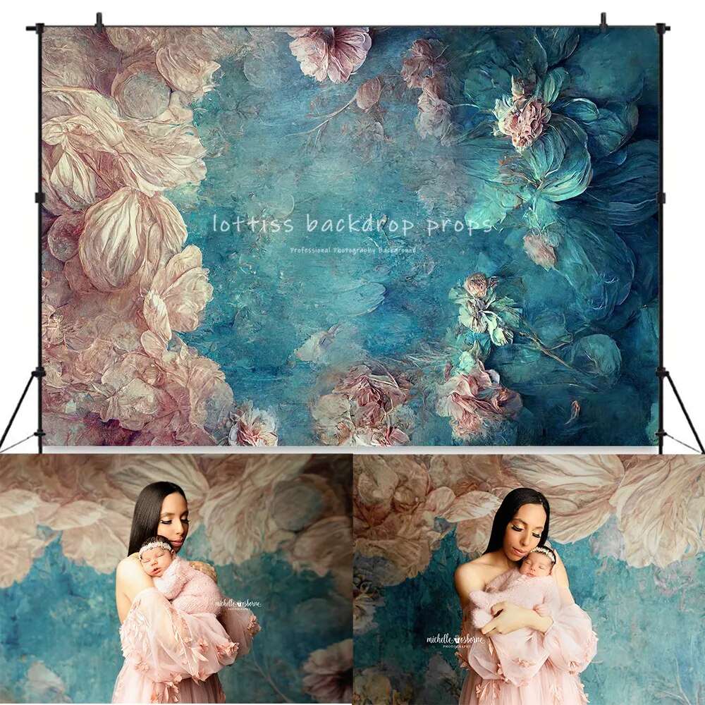 Art Floral Photography Backdrop Girls Adult Portrait Pregnant Woman Photocall Photostudio Children Baby Photostudio Background