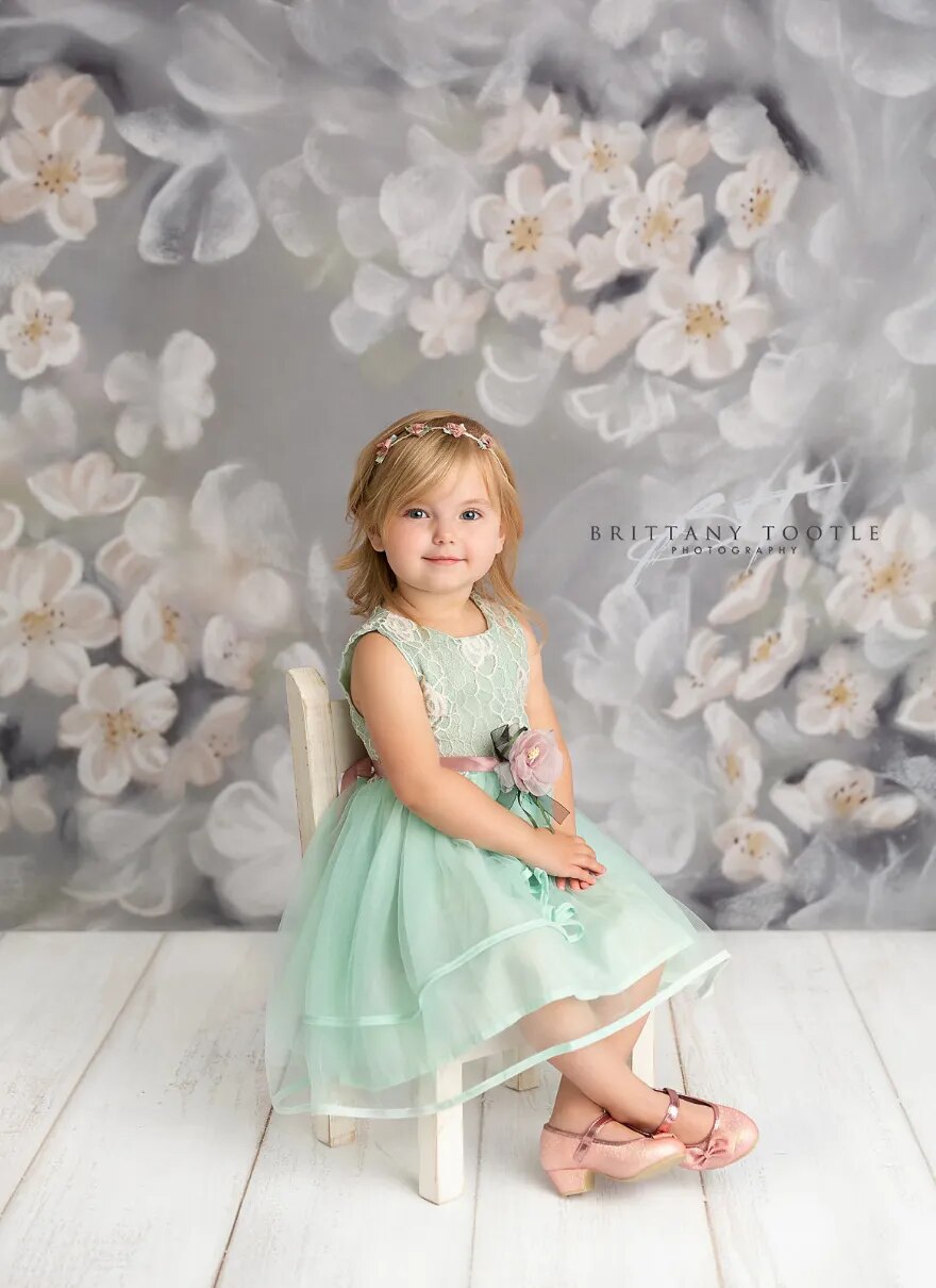 Oil Painting Flower Photography Backdrop Kids Pregnant Woman Art Portrait Photography Background For Photo Studio