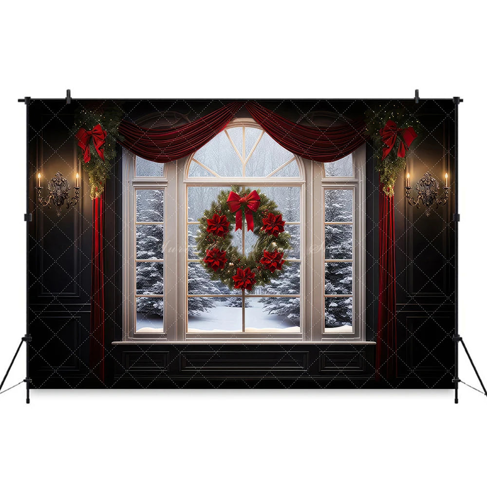 Christmas Winter Snowy Backdrop Child Adult Birthday Photo Shoot Backgrounds Fireplace Indoor Party Decoration Studio Props