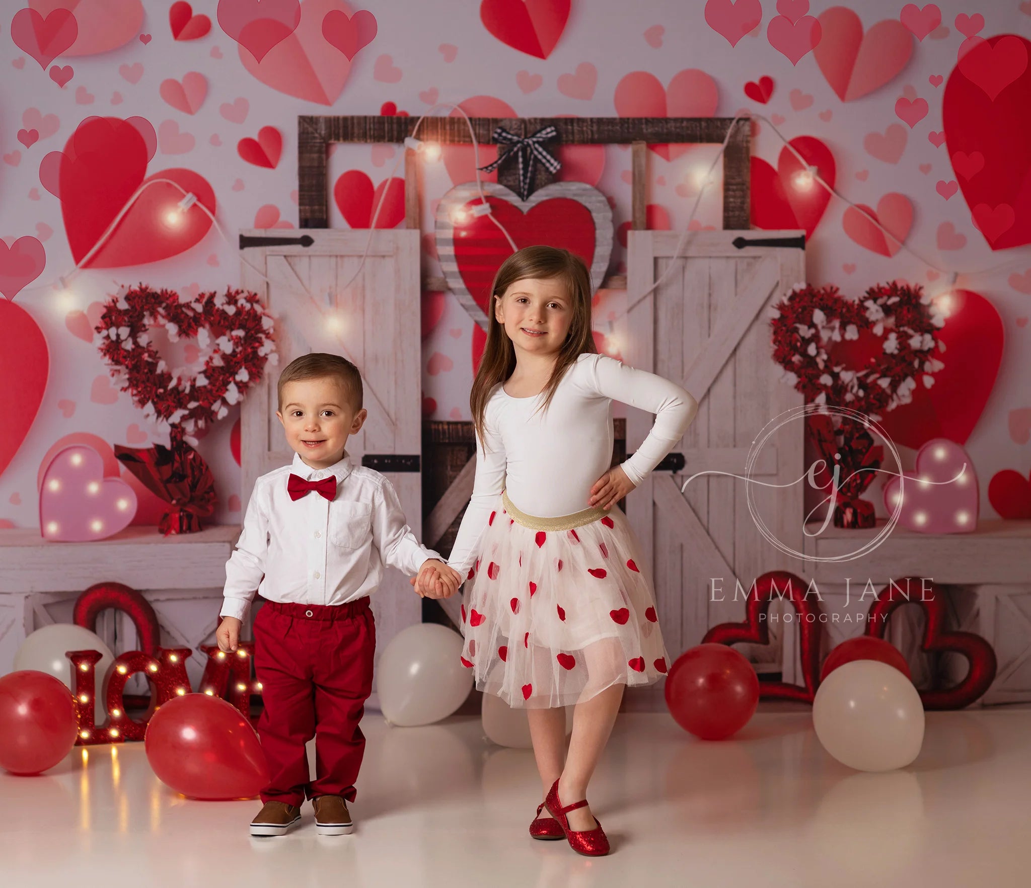 Love Language Valentine Day Backdrops Kids Baby Birthday Cake Smash Photocall Props Child Adult Photography Decors Background